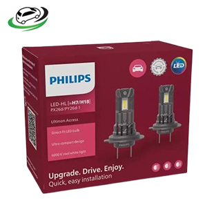 Philips HL H7/H18 Ultinon U2500 Access Led Bulb Set of 2(+80% Brightness)