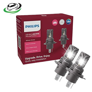 Philips H4/H19 Ultinon U2500 Access Led Bulb Set of 2 (+80% BRIGHTNESS)