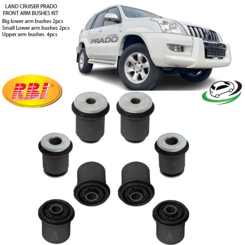 Toyota Prado 120 Series Front Arm Bushes Kit 48655-60030/ 48654-60030/ 48632-60040