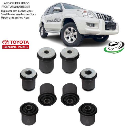 Toyota Prado 120 Series Genuine Front Arm Bushes Kit 48655-60030 / 48654-60030 / 48632-60040