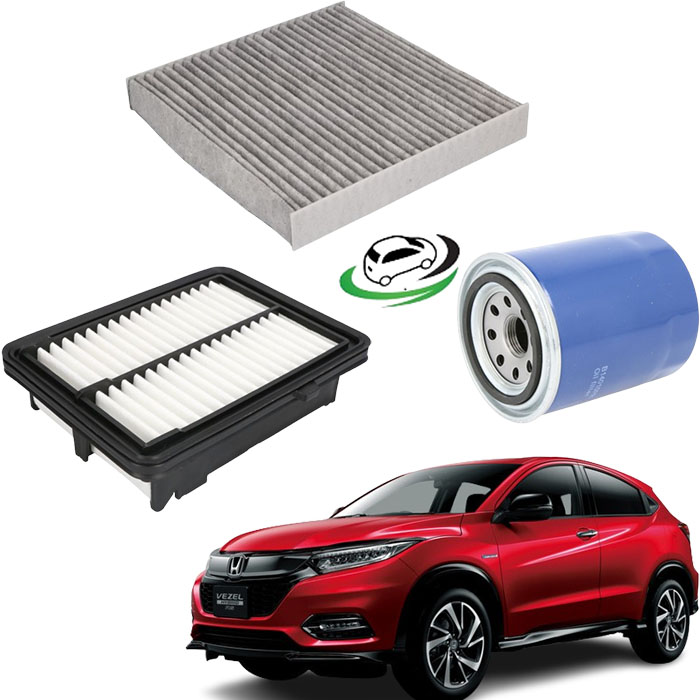 Honda Vezel Complete Filter Combo: Oil / Air & Cabin Filter